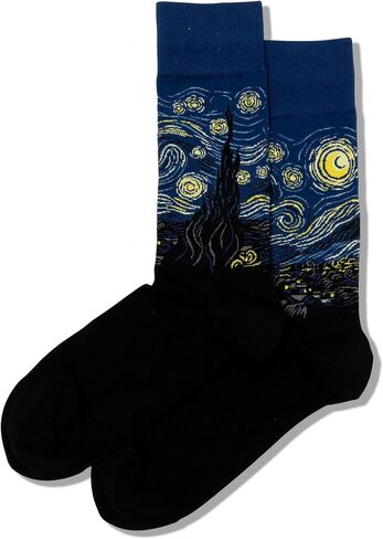 Hot Sox Men's Starry Night Sock, Fits Shoe Size 6 - 12.5 in Saudi Arabia