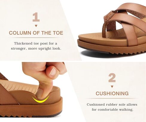 KuaiLu Womens Dressy Orthotic Flip Flops Trendy Comfortable Cushion Recovery Walking Criss Cross Thong Sandals Lightweight Yoga Foam Summer Slides with Plantar Fasciitis Arch Support in Saudi Arabia