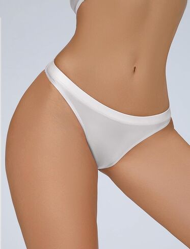 Aivtalk Oil Glossy Briefs for Women Shiny Smooth Panties Seamless Stretch Thong Panties Underwear in Saudi Arabia