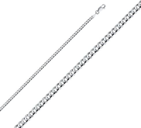 Wellingsale 14K Solid Gold Cuban Link Curb Chains (Select Options) in Saudi Arabia