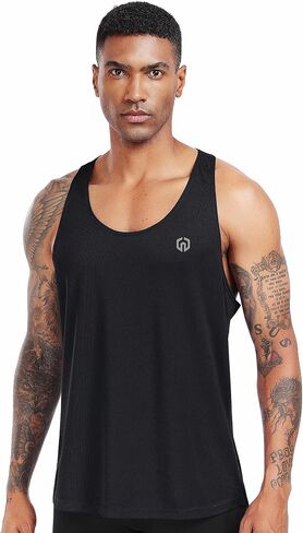NELEUS Men's 3 Pack Workout Running Tank Top Sleeveless Gym Athletic Shirts in Saudi Arabia