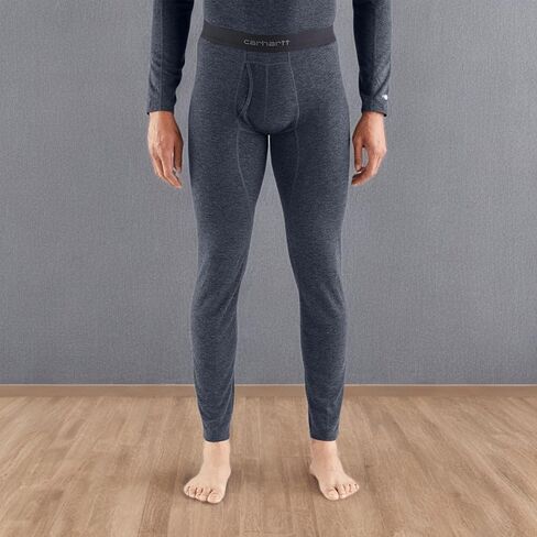 Carhartt mens Force Midweight Thermal Pant Base Layer Bottom, Burnt Olive Heather, Medium US in Kuwait