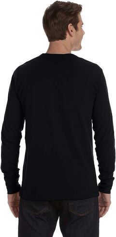 Bella+Canvas 3150 - Long Sleeve Jersey Henley Dark Grey Heather in Saudi Arabia