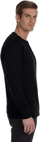Bella+Canvas 3150 - Long Sleeve Jersey Henley Dark Grey Heather in Saudi Arabia