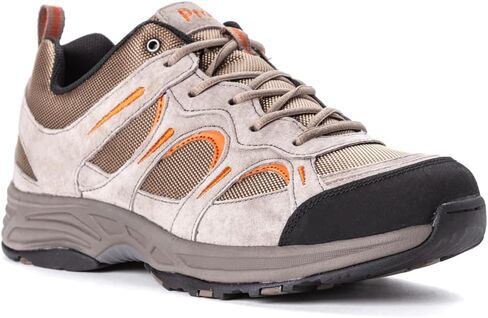 Propét mens Connelly Walking Shoe, Gunsmoke/Orange, 13 XXXW US in Saudi Arabia