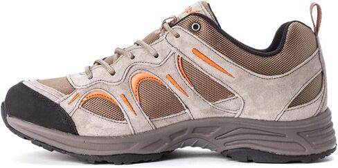 Propét mens Connelly Walking Shoe, Gunsmoke/Orange, 13 XXXW US in Saudi Arabia
