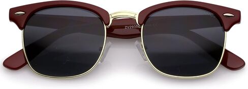 Premium Half Frame Metal Rivets Horn Rimmed Sunglasses 50mm in Kuwait