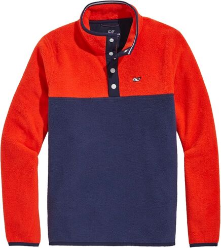 vineyard vines Boys' Color Blocked Harbor Fleece Quarter-snap in Saudi Arabia