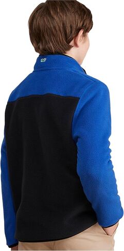 vineyard vines Boys' Color Blocked Harbor Fleece Quarter-snap in Saudi Arabia