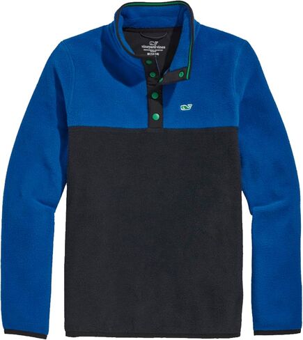 vineyard vines Boys' Color Blocked Harbor Fleece Quarter-snap in Saudi Arabia