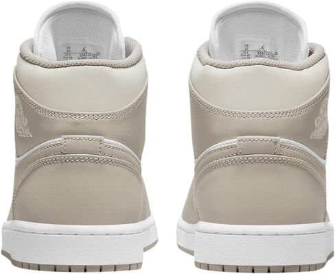 Nike Men's Air Jordan 1 Mid White/Pollen/Black, White/Pollen Rise/Black, 15 in Saudi Arabia