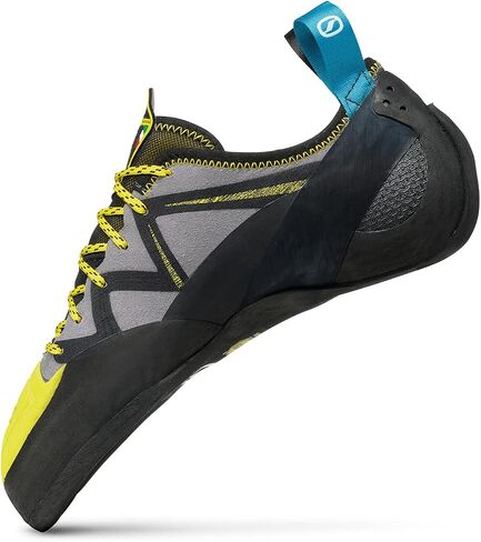 SCARPA Men's Vapor Lace Rock Climbing Shoes for Sport Climbing and Bouldering - Blue/Yellow - 6.5 in Saudi Arabia
