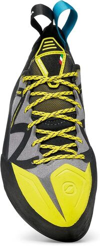 SCARPA Men's Vapor Lace Rock Climbing Shoes for Sport Climbing and Bouldering - Blue/Yellow - 6.5 in Saudi Arabia