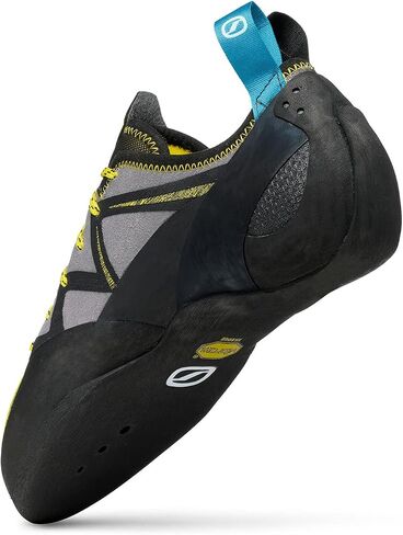 SCARPA Men's Vapor Lace Rock Climbing Shoes for Sport Climbing and Bouldering - Blue/Yellow - 6.5 in Saudi Arabia