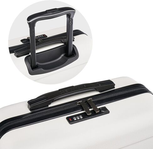 Anode 44L 55x40x20cm (22x16x8inch) Carry On Hand Luggage Suitcase - Lightweight, Hard Shell, 4 Wheels, 3 Digit Combination Lock (Graphite) in Kuwait