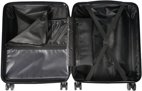 Anode 44L 55x40x20cm (22x16x8inch) Carry On Hand Luggage Suitcase - Lightweight, Hard Shell, 4 Wheels, 3 Digit Combination Lock (Graphite) in Kuwait