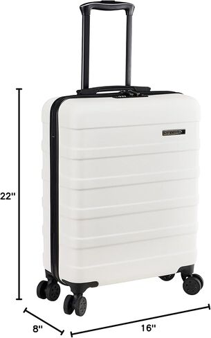 Anode 44L 55x40x20cm (22x16x8inch) Carry On Hand Luggage Suitcase - Lightweight, Hard Shell, 4 Wheels, 3 Digit Combination Lock (Graphite) in Kuwait