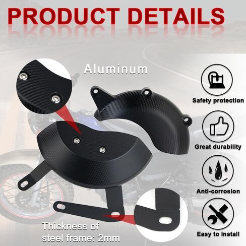 Xitomer Engine Clutch Ignition Cover Protector Kit Fit for TW200 2024 2023 2022 TW200 2021 2020 2019 2018 TW200 2003-2024, Engine Guards Right and Left Engine Protector Engine Stator Cover in Saudi Arabia