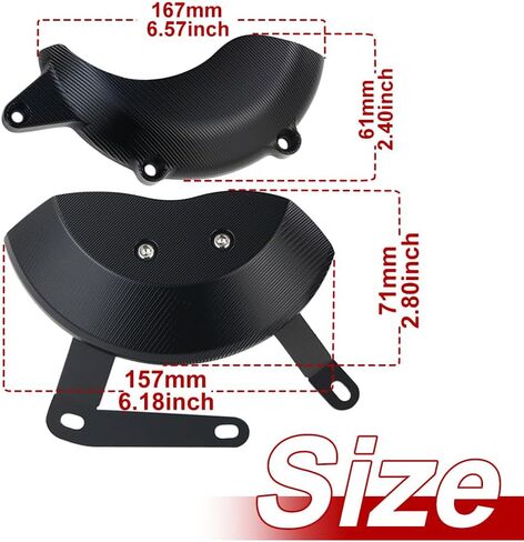 Xitomer Engine Clutch Ignition Cover Protector Kit Fit for TW200 2024 2023 2022 TW200 2021 2020 2019 2018 TW200 2003-2024, Engine Guards Right and Left Engine Protector Engine Stator Cover in Saudi Arabia
