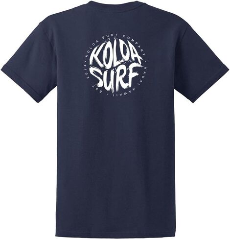 Koloa Circle Text Logo Cotton T-Shirts in Regular, Big and Tall Sizes in Saudi Arabia