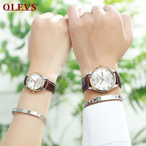 OLEVS Watch for Men Stainless Steel Business Dress Analog Quartz Men Watch Large Face Day Waterproof Luminous Classic Wrist Watch in Saudi Arabia