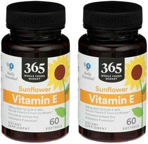 365 من شركة Whole Foods Market ، عباد الشمس فيتامين E ، 60 CT in Kuwait