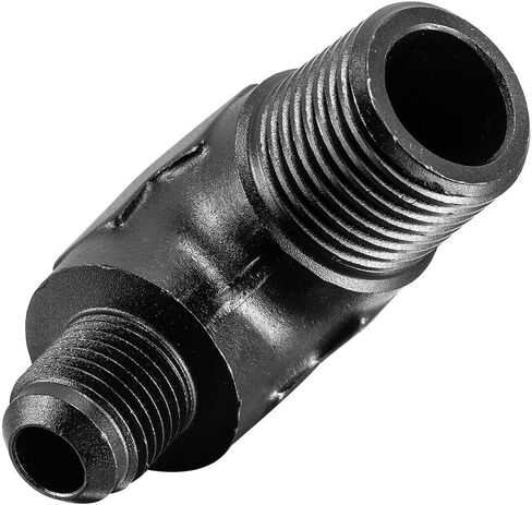 6an الذكور يضيء إلى 1/2 "npt ذكر 90 درجة محول مناسبة الألومنيوم أسود in Kuwait