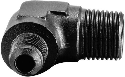 6an الذكور يضيء إلى 1/2 "npt ذكر 90 درجة محول مناسبة الألومنيوم أسود in Kuwait