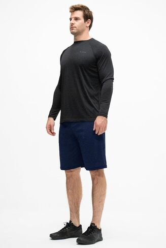 KISTA 2 Pack Men's Long Sleeve Quick Dry Shirts UPF 50+ Garage Garden Fishing Running Lightweight Homewear in Kuwait