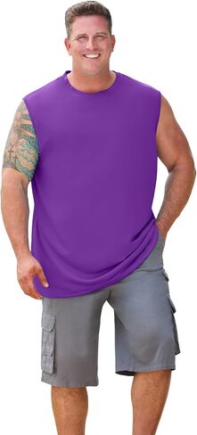 KingSize Men's Big & Tall Moisture Wicking Muscle Tee in Saudi Arabia