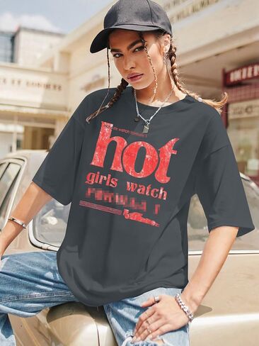 Racing Shirt Women Race Day Cars Shirts Checkered Flag Tees Start Your Engines Apparel Causal Graphic Short Sleeve Top in Saudi Arabia