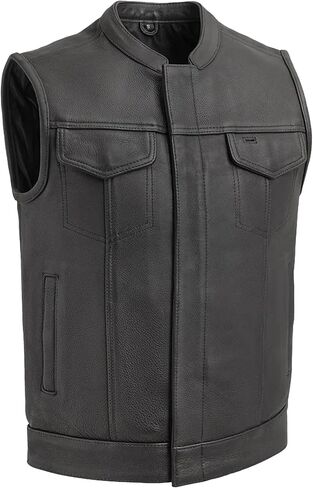 First Manufacturing Platinum Series Men's Hot Shot Leather Vest (,) in Saudi Arabia