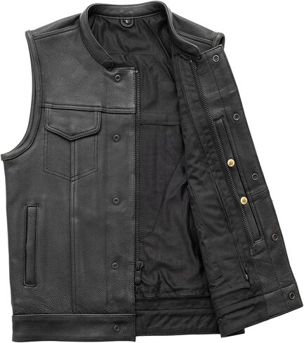First Manufacturing Platinum Series Men's Hot Shot Leather Vest (,) in Saudi Arabia
