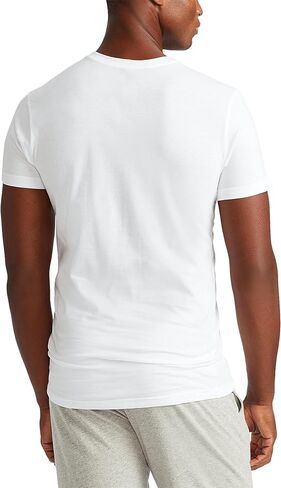 Polo Ralph Lauren Underwear Men's 3 Pack Slim Fit V Neck Tees, Black, L in Saudi Arabia