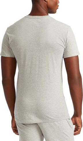 Polo Ralph Lauren Underwear Men's 3 Pack Slim Fit V Neck Tees, Black, L in Kuwait