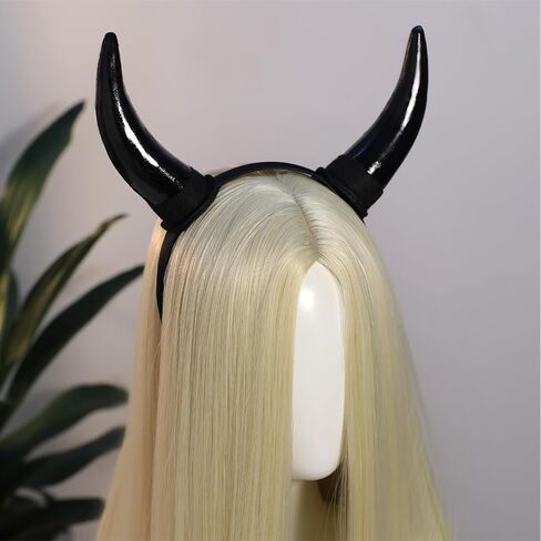 Mostory Halloween Devil Horns عصابة الرأس - قرون شيطان ل Renfaire الصورة in Saudi Arabia