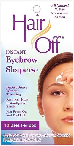 HairOff Instant Eyebrow Shapers 18 Each (Pack of 3) in Saudi Arabia