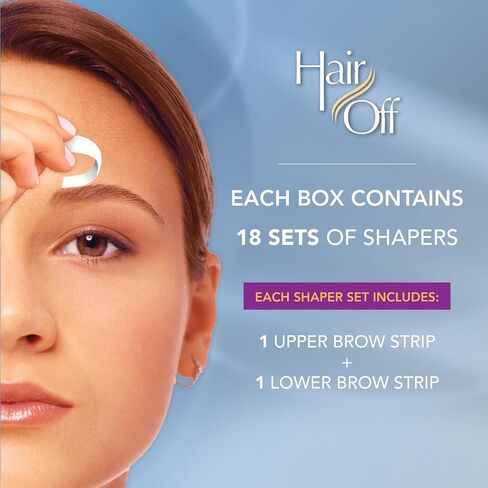 HairOff Instant Eyebrow Shapers 18 Each (Pack of 3) in Saudi Arabia