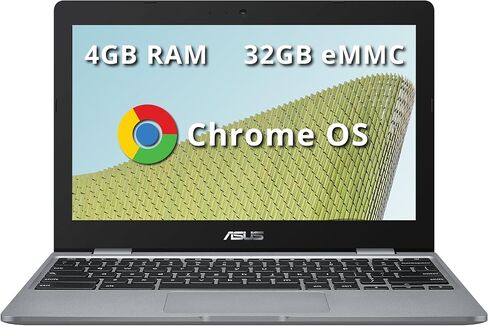 ASUS C223NA-DH02-RD كروم بوك 11.6 بوصة، معالج انتل ثنائي النواة سيليرون N3350 (تصل إلى 2.4 جيجاهرتز) ذاكرة الوصول العشوائي 4 جيجابايت، ذاكرة تخزين اي ام ام سي (متجدد) 11.6 بوصة رمادي C223NA-DH02-cr in Saudi Arabia