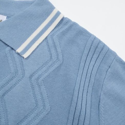 قميص بولو عتيقة من Oxknit Men ، قميص قوميس بولو على غرار الستينيات من القرن الماضي in Kuwait