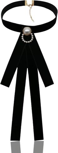Bow Tie for Women Adjustable Womens Bow Tie, Solid Color Ribbon Ties for Women School Uniform Cosplay Costume in Saudi Arabia