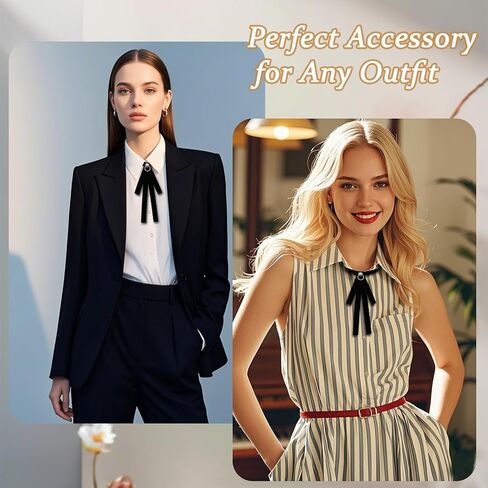 Bow Tie for Women Adjustable Womens Bow Tie, Solid Color Ribbon Ties for Women School Uniform Cosplay Costume in Saudi Arabia