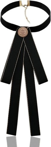 Bow Tie for Women Adjustable Womens Bow Tie, Solid Color Ribbon Ties for Women School Uniform Cosplay Costume in Saudi Arabia