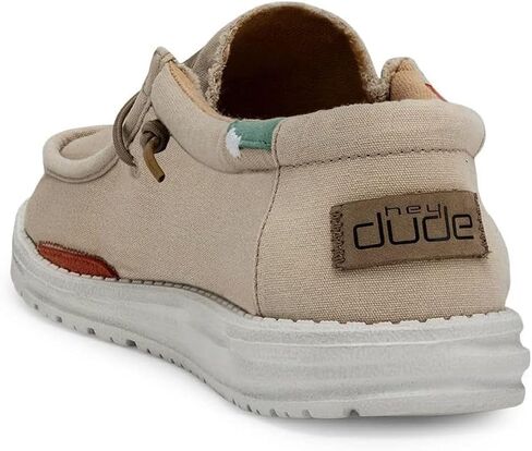Hey Dude Men's Wally Wash Lead Size 9 Dark Grey | Men’s Shoes | Men's Lace Up Loafers | Comfortable & Light-Weight in Saudi Arabia