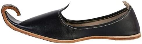 Ethnic Vibes Mens Kolhapuri Leather Jutti Mojari Ethnic Indian Khussa Flat Shoes US Size 7-12 (Multicolor) in Kuwait