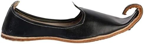 Ethnic Vibes Mens Kolhapuri Leather Jutti Mojari Ethnic Indian Khussa Flat Shoes US Size 7-12 (Multicolor) in Kuwait