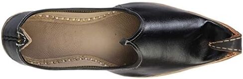 Ethnic Vibes Mens Kolhapuri Leather Jutti Mojari Ethnic Indian Khussa Flat Shoes US Size 7-12 (Multicolor) in Kuwait