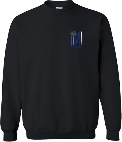 Trenz Shirt Company Tennessee Football Team Color Orange and White Flag Unisex Crewneck Sweatshirt-Black-large in Saudi Arabia