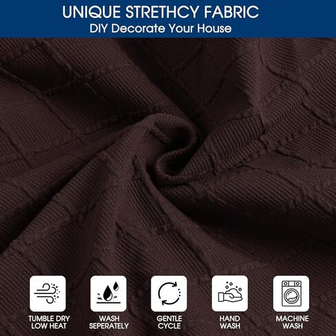 أغطية مقعد الكرسي المقاوم للماء Yikko ، والتحقق من أغطية مقعد Jacquard Ekedalen لتناول الطعام في مطعم المطبخ ، واقي وسادة مقعد كرسي قابل للغسل القابل للإزالة (2 ، أخضر) in Kuwait