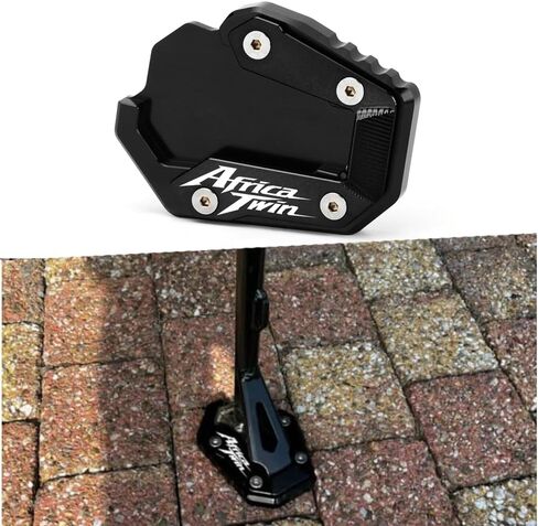 Motorcycle Kickstand Fit For Honda CRF1100L Africa Twin Standard Model 2021 2022 2023 | Honda CRF1100L Africa Twin Adventure Sports 2022 2023 FootSide Enlarge Africa Twin Accessories(red) in Kuwait